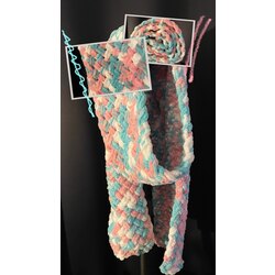 El Örgüsü Puffy Atkı - Modern Yumuşak Doku Kışlık Aksesuar & Kalıcı Hediye