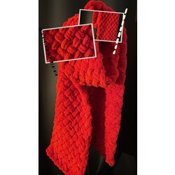 El Örgüsü Puffy Atkı - Modern Yumuşak Doku Kışlık Aksesuar & Kalıcı Hediye