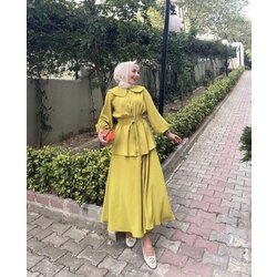 VANESSA YEŞİL ELBİSE