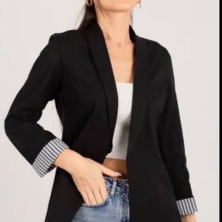 KOL ÇİZGİLİ BLAZER CEKET
