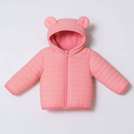 İçi yünlü  pembe podufuk mont