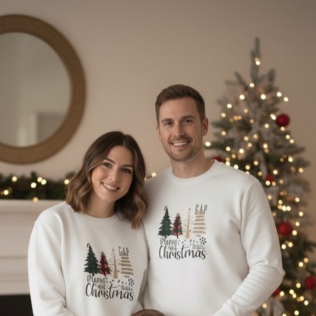 YETİŞKİN ADET NOEL DETAYLI SWETSHIRT (2Lİ ALIMDA %10 İNDİRİM SWEET10)