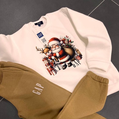 GAP NOEL DETAYLI 3 İPLİK ŞARDONLU ALT ÜST TAKIM