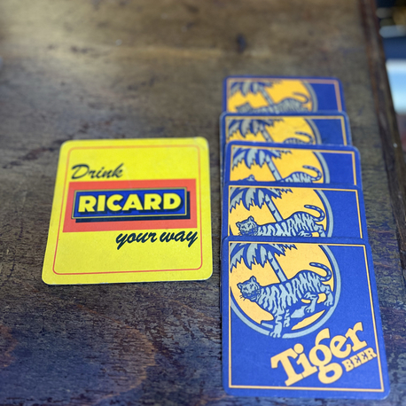 Vintage Bira Bardak Altlıkları