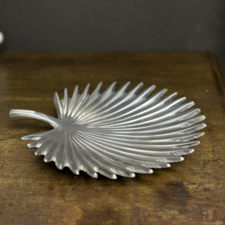Vintage Palm Leaf Alüminyum Kase