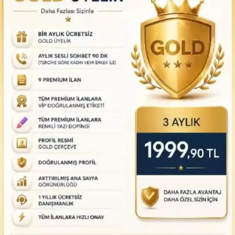 3 AYLIK GOLD UYELIK