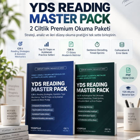 YDSPilot YDS Reading Master Pack – 2 Cilt Premium Okuma Paketi