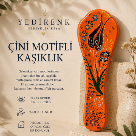Yedirenk |Çini Motifli Kaşıklık 