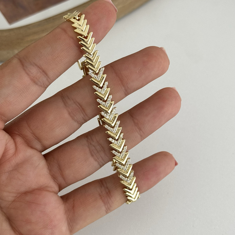 14k Xuping seri kılçık bileklik 