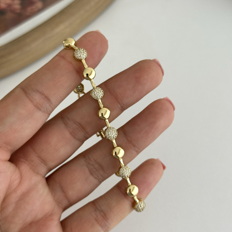 14k Xuping seri bileklik 