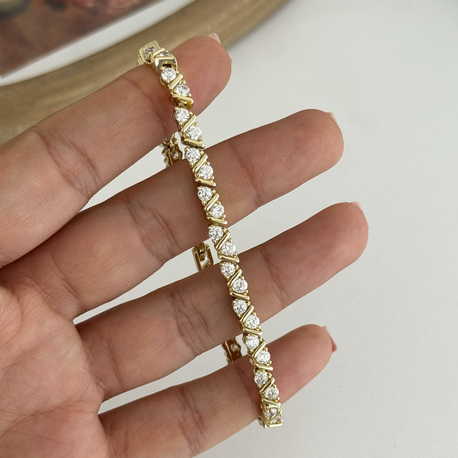 14k Xuping seri bileklik 