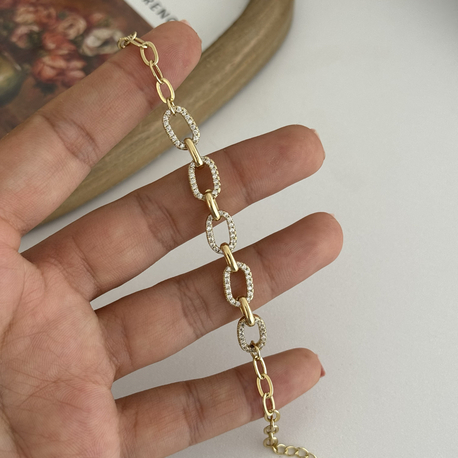 14k Xuping seri taşlı halkalar bileklik 
