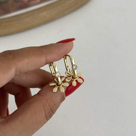 14k Xuping seri yeni göçmen küpe 
