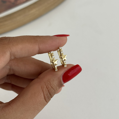 14k Xuping seri yıldız küpe 
