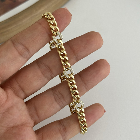 14k Xuping seri Gurmet bileklik 