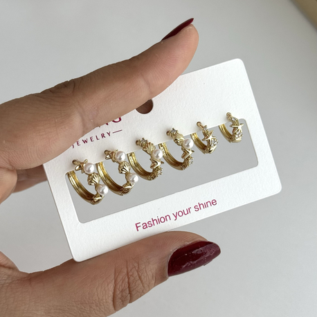 14k xuping seri küpe seti