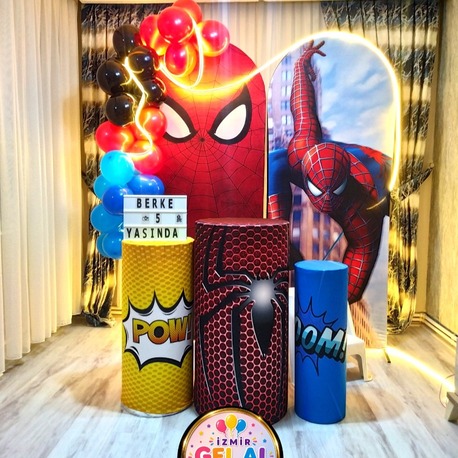SPIDERMAN KONSEPT DOĞUM GÜNÜ SÜSLEME