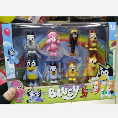 BLUEY FİGÜRLERİ 8 Lİ KÖPEK SERİSİ