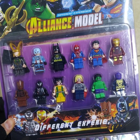 12 Lİ MINECRAFT SETİ - marvel-avangers - LEGO FİGÜR