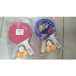 MASA TENİSİ RAKET ÇİFT + 3 TOP (ÇİFT TARAFLI RAKET)