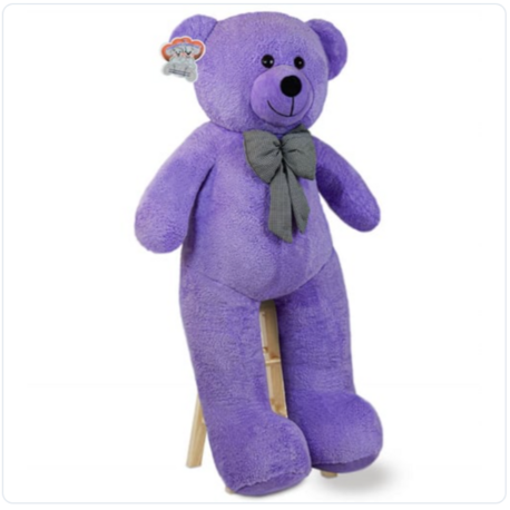  100 CM MOR PAPYONLU DEV PELUŞ AYICIK