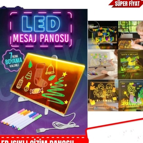 USB LED IŞIKLI ÇİZİM TABLETİ