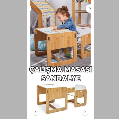 AHŞAP UZUN ÖMÜRLÜ ÇALIŞMA MASA+SANDALYE