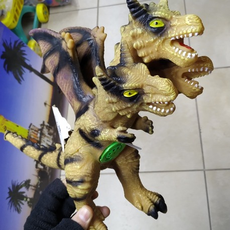 SESLİ 35 CM 3 BAŞLI DİNAZOR