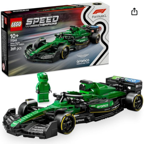 LEGO Speed Champions Aston Martin Aramco F1 AMR24 Yarış Arabası 77245