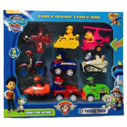 9 LU PAW PATROL ARAÇ SETİ