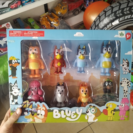 BLUEY FİGÜRLERİ 8 Lİ KÖPEK SERİSİ