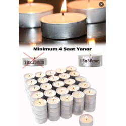 TEALIGHT MUM BEYAZ 25 LI
