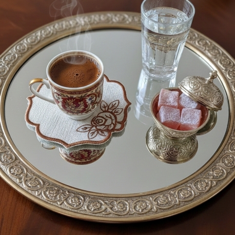 Altılı Kahve yanı sunum peçetesi KP01