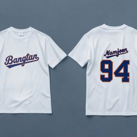 Bangtan Namjoon Baseball Fanmade Merch Tişört