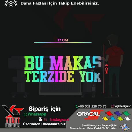 Bu makas terzide yok sticker