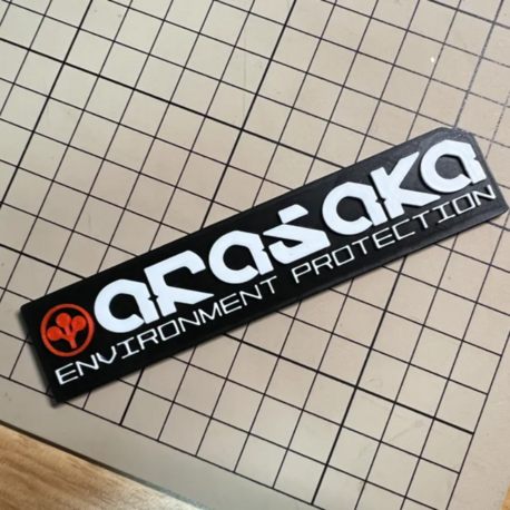 Cyberpunk 2077 Arasaka Şirket Logo Plakası