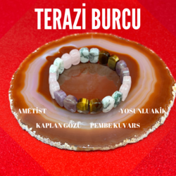 Terazi Burcu Doğal Taş Bileklik