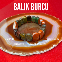 Balık Burcu Doğal Taş Bileklik