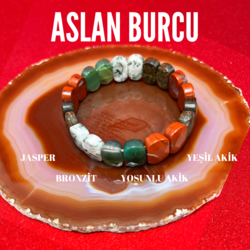 Aslan Burcu Doğal Taş Bileklik