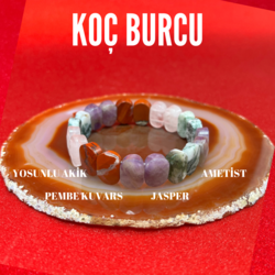 Koç Burcu Doğal Taş Bileklik