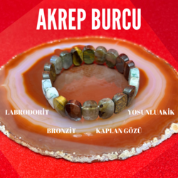 Akrep Burcu Doğal Taş Bileklik