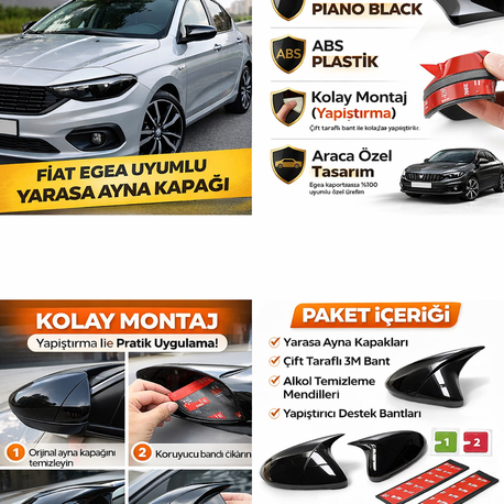 Fiat Egea Yarasa Ayna Kapağı