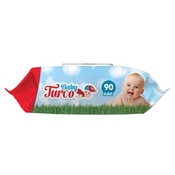Baby Turco Islak Havlu Mendil, 90 Yaprak