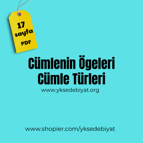 Cümlenin Ögeleri ve Cümle Türleri