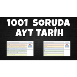 1001 SORUDA AYT TARİH (Soru - Cevap) (kitap olarak gelmez!)