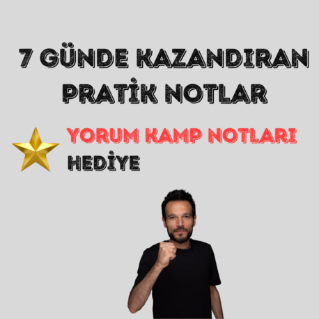 7 GÜNDE KAZANDIRAN NOTLAR (KİTAP OLARAK GELMEZ)