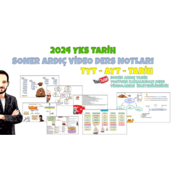 2024 NOTLARI - 30 GÜNDE TYT AYT TARİH (Kitap olarak gelmez mail ya da watsaptan gönderilir)