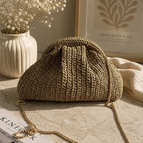Perla Clutch - Camel