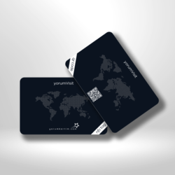 yorumVisit - Dijital Kartvizit Kart (NFC ve QR Destekli)