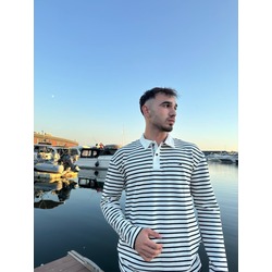 Tommy Hilfiger Beyaz-Siyah Triko